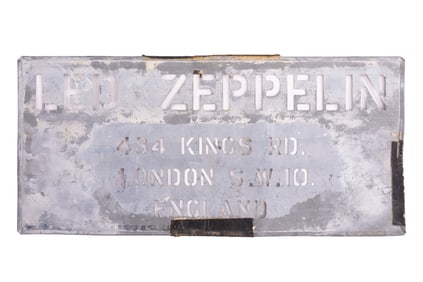 "Led Zeppelin" Roadcase/Gear Original Stencil