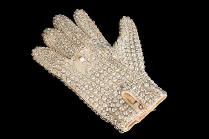 "Michael Jackson" Personally Owned and Stage Worn "Victory Tour" Crystal Glove from 1984