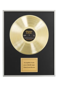 "Gotham" Sandra Onslow (Harriet Slater) Gold Record