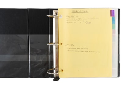"Resident Evil: Welcome To Raccoon City" Hair Continuity Photo Collection in Binder