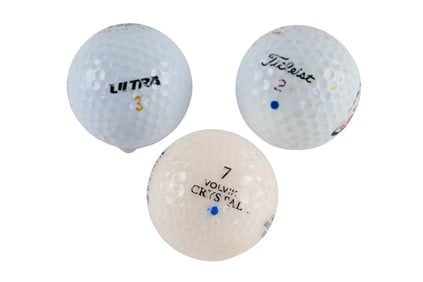 "LOST" Set of Three Golf Balls