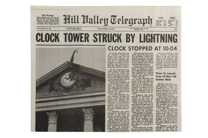 "Back To The Future" Hill Valley Newspaper (REPRINT REPLICA)