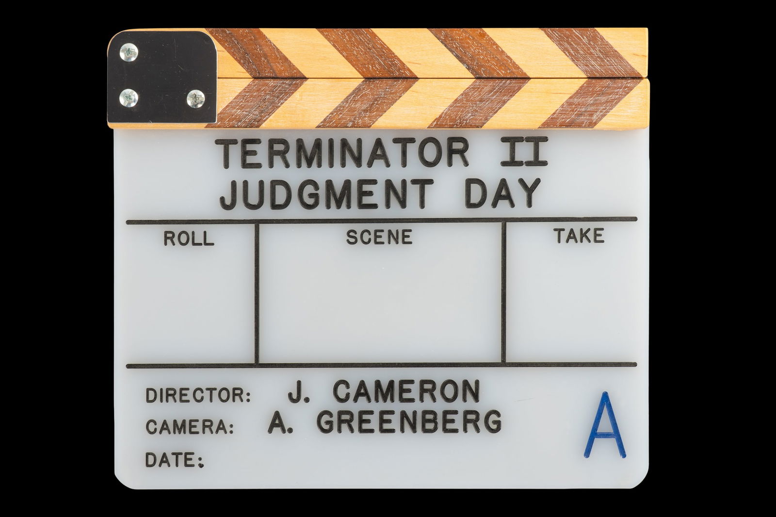 "Terminator 2: Judgment Day" T2 Original Production Clapperboard (1 of 3)