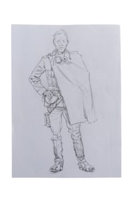 "Star Wars: The Force Awakens" Lor San Tekka (Max von Sydow) Costume Concept Artwork