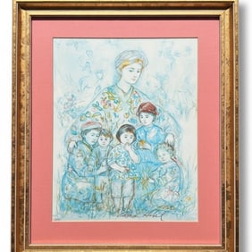 Edna Hibel "World Food Programme" Lithograph