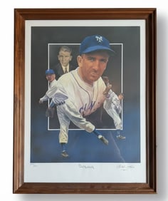 Carl Hubbell New York Yankees Limited Edition Lithograph by Christopher Paulson