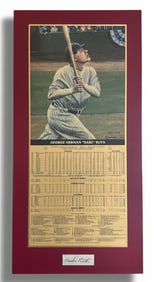 Babe Ruth Limited Edition Commemorative Plaque