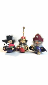 Set of Three Miniature Figurines