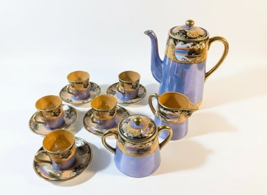Vintage Japanese Porcelain Coffee Set