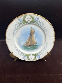 1899 America’s Cup Commemorative Plate – Yacht Columbia, R.H. Macy & Co.
