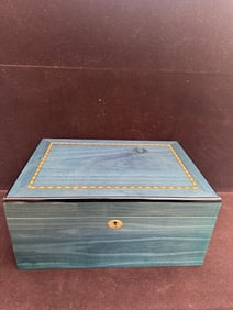 Contemporary Wooden Humidor Box with Hygrometers
