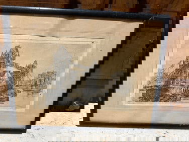 Early Etching of London’s Tower Bridge – Signed G. Briard