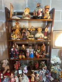 Antique doll collection  90 plus pieces