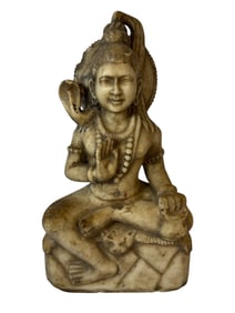 Carved Marble Lord Shiva Statue