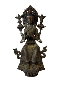 Bronze Maitreya Buddhist Bodhisattva Statue