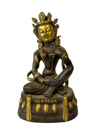 Gilt Bronze Tara Bodhisvatta Statue