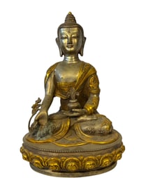 Gilt Medicine Buddha Statue