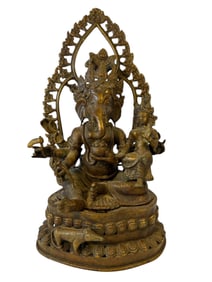 East Indian Bronze Ganesa Statue