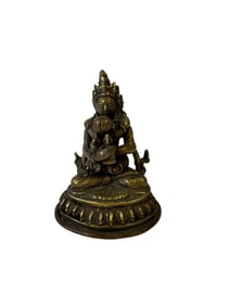 Bronze Vajradhara in Yab-Yum Pose Statue