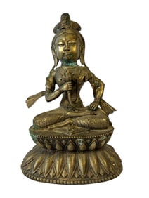 Bronze Tibetan Guanyin Statue