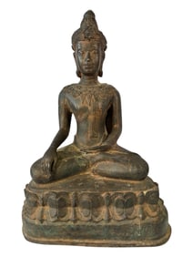 Bronze Thai Bhumisparsha Mudra Buddha
