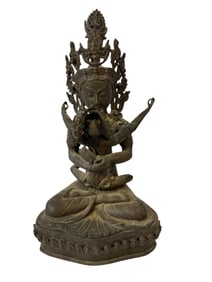 Bronze Tibetan Yab-Yum Posture Statue