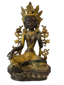 Gilt Bronze Tibetan Tara Statue