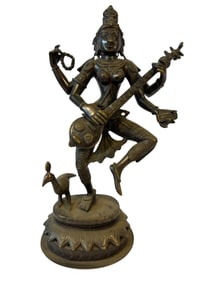 Bronze Saraswati Statue