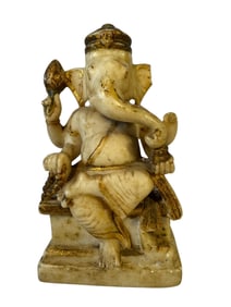 Stone Indian Ganesha Sculpture