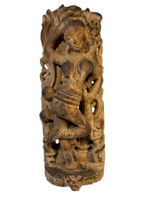 Carved Stone Shalabhanjka Statue