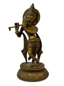 Brass Krishna Statue