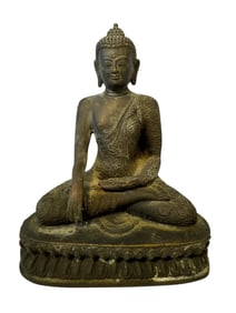 Bronze Burmese Buddha Statue