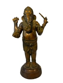 Bronze Standing Ganesha Statue