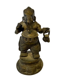 Bronze Standing Ganesha Statue