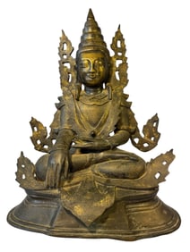 Bronze Burmese Shan Buddha Statue