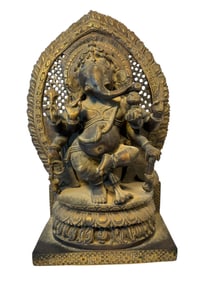 Brass Nritya Ganesha Statue