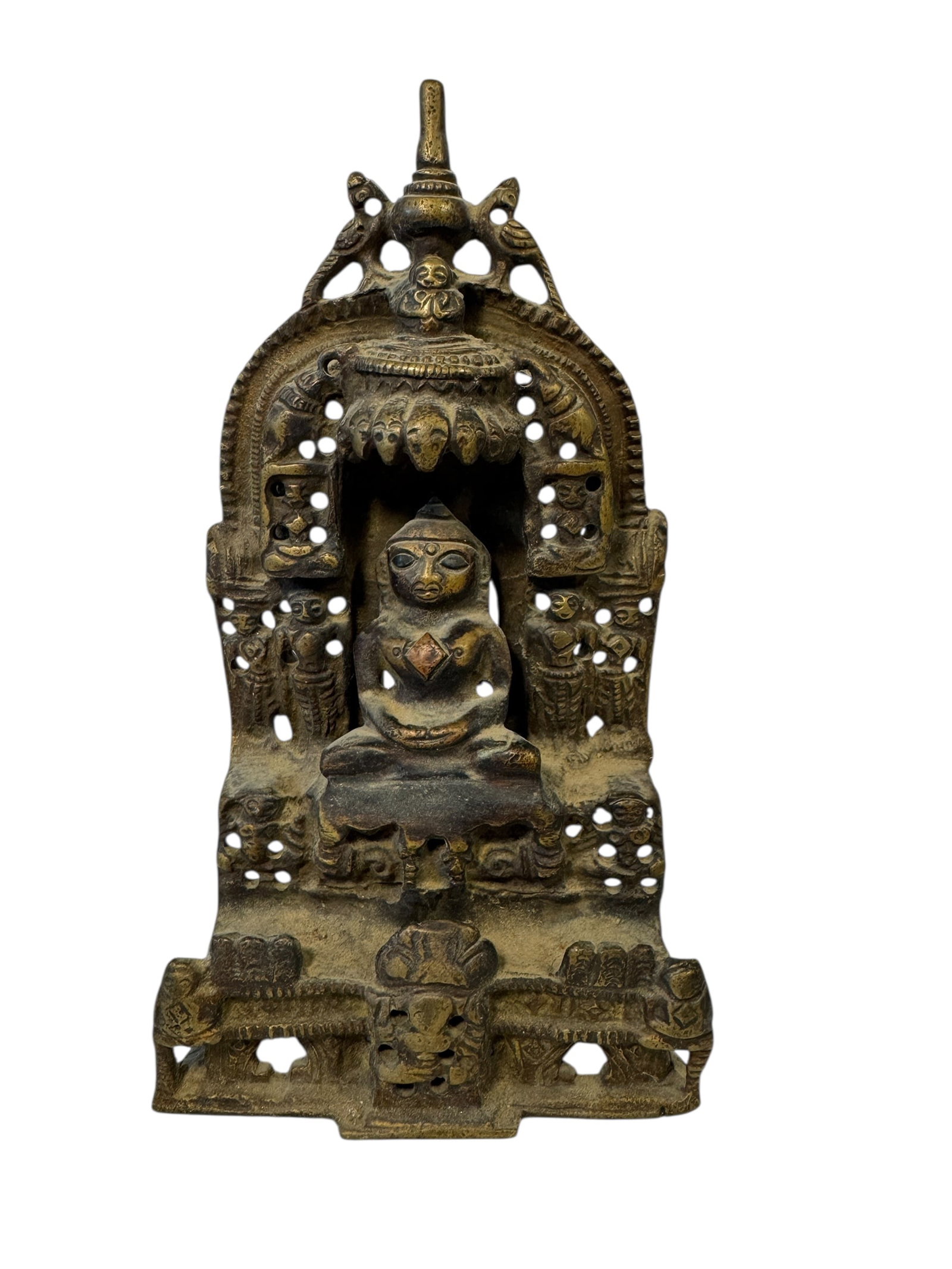 Bronze Jain Jina Shrine: Photos are part of the description and should tell the whole story.