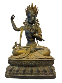 Gilt Bronze Vajrasattva Statue