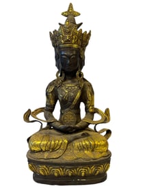 Gilt Bronze Avalokitesvara Statue