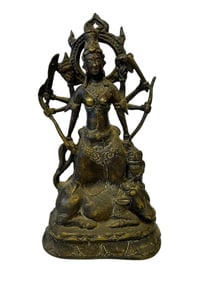 Brass Balinese Mahakali Statue
