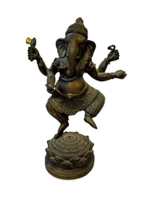 Bronze Dancing Ganesha Statue