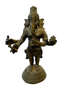 Bronze Standing Ganesha Statue