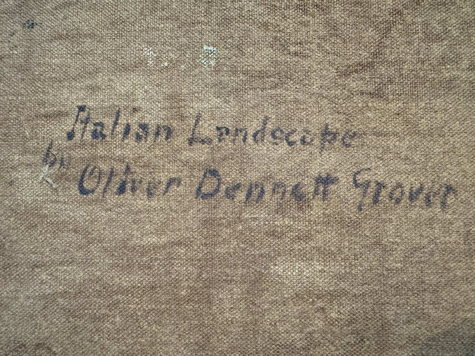 Oliver Dennett Grover "Italian Landscape" Original Oil - 3