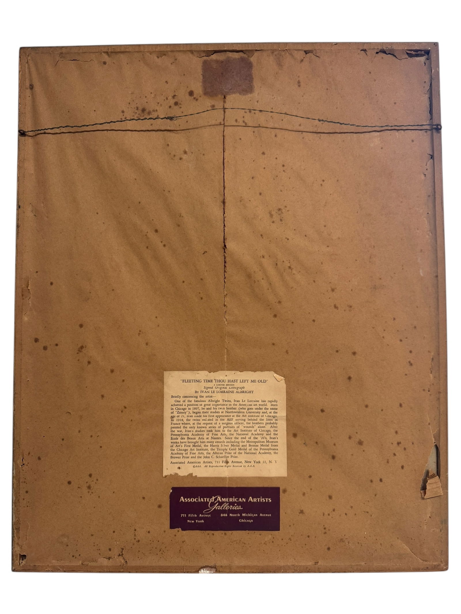 Ivan Le Lorraine Albright Signed Original Lithograph - 7