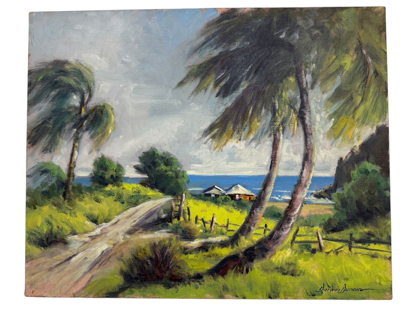 Darwin Duncan Beach Scene Original Oil (1 of 3)