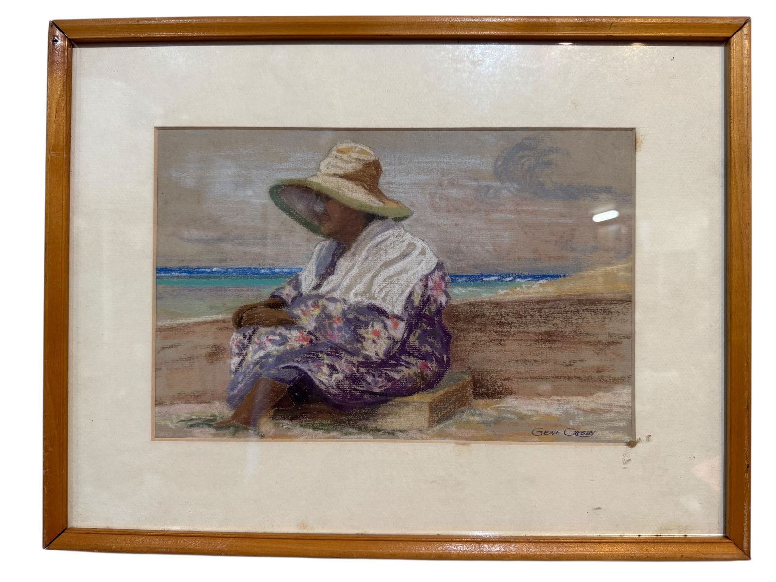 Gene Crosby Original Watercolor: Image dimensions: 7.5 x 11.5Frame dimensions: 12.75 x 16.75Artist: Gene CrosbyPhotos are part of the description and should tell the whole story.