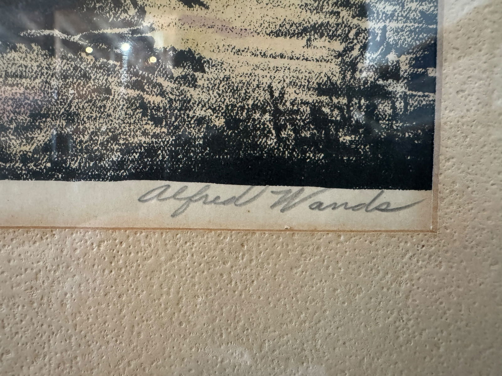 Pair Signed Alfred Wands Framed Lithographs - 7