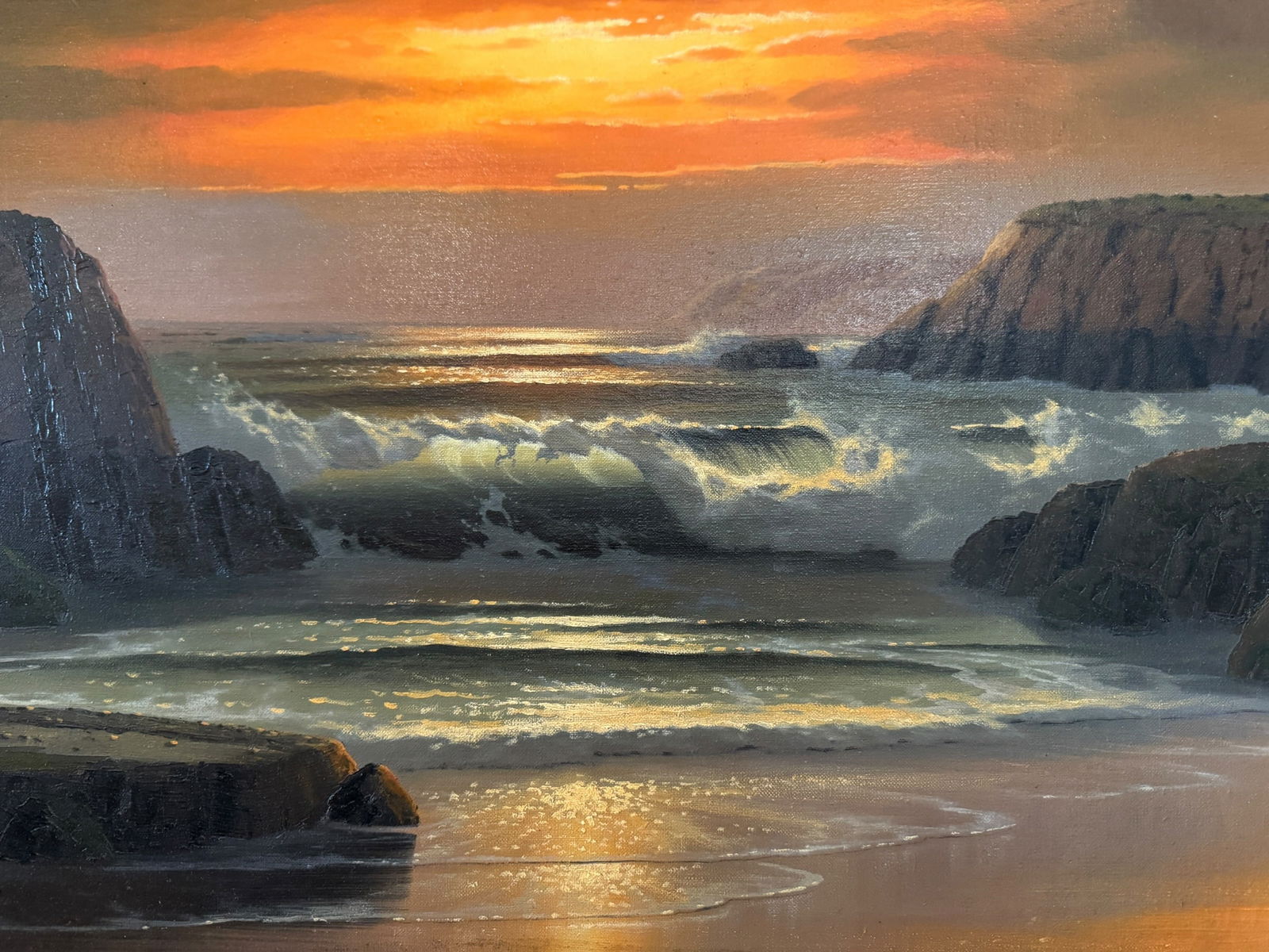 Maurice Meyer Seascape Original Oil - 3