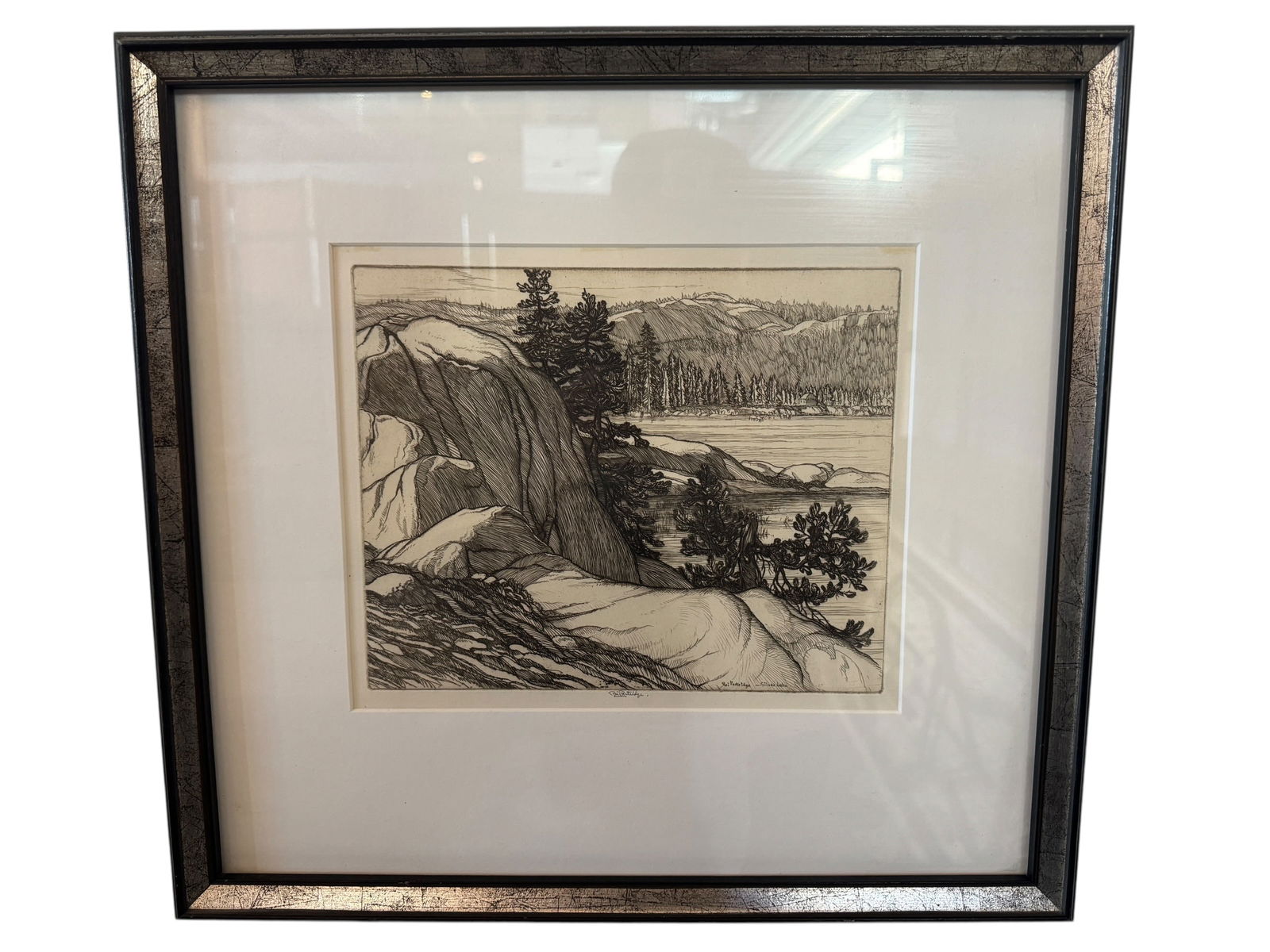 Roi Partridge "Silver Lake" Etching (1 of 4)
