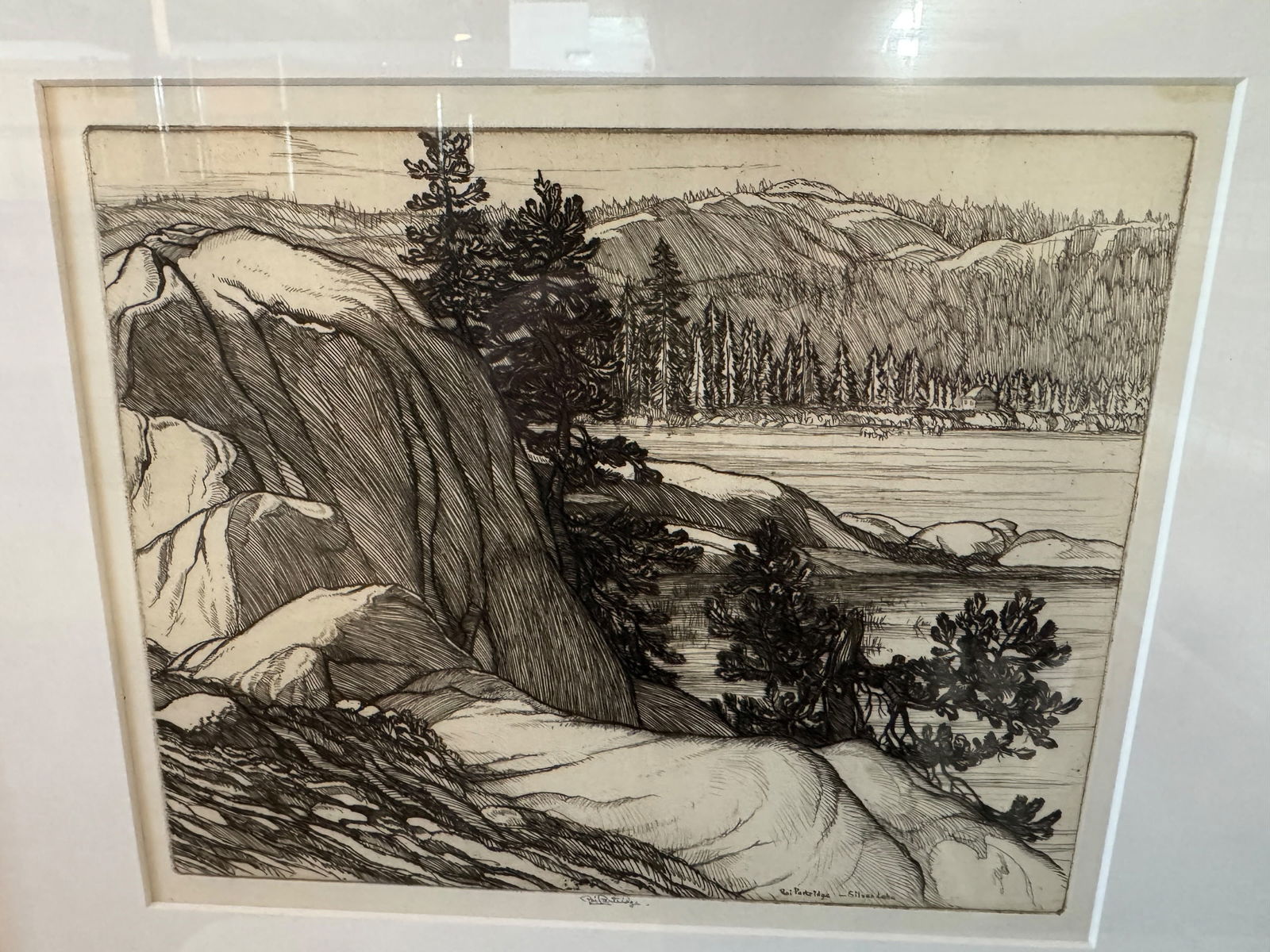 Roi Partridge "Silver Lake" Etching - 2
